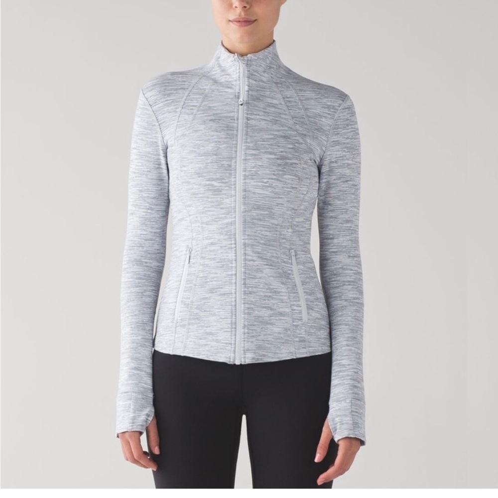 Lululemon Define Jacket in Wee Are From Space Ice Grey Alpine White